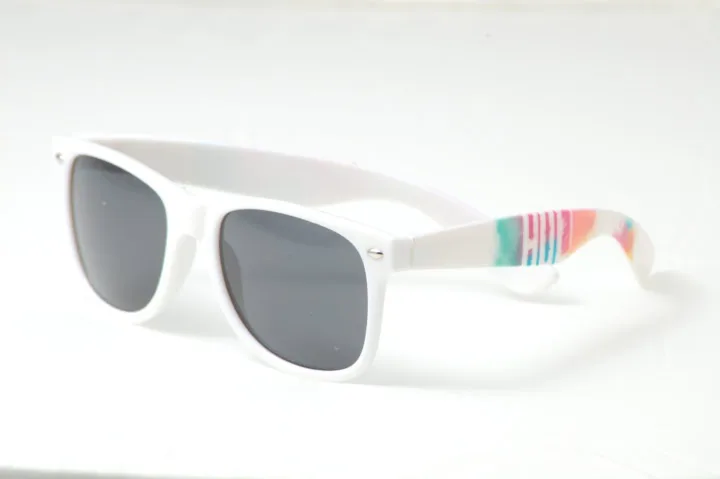 Printed sunglasses production example