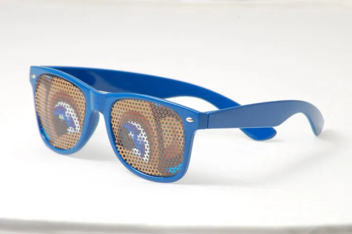 Printed sunglasses production example