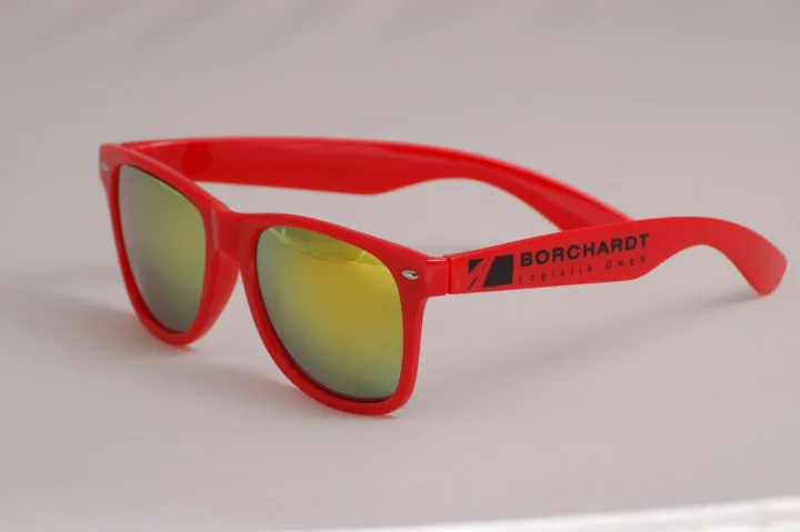 Printed sunglasses production example